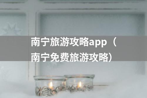 南宁旅游攻略app（南宁免费旅游攻略）