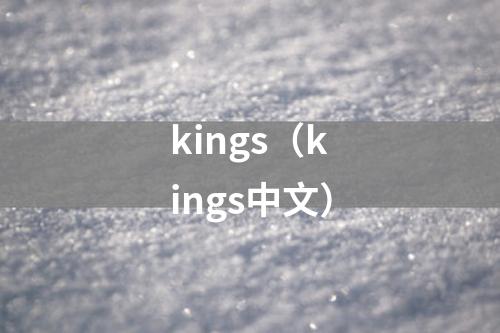 kings（kings中文）